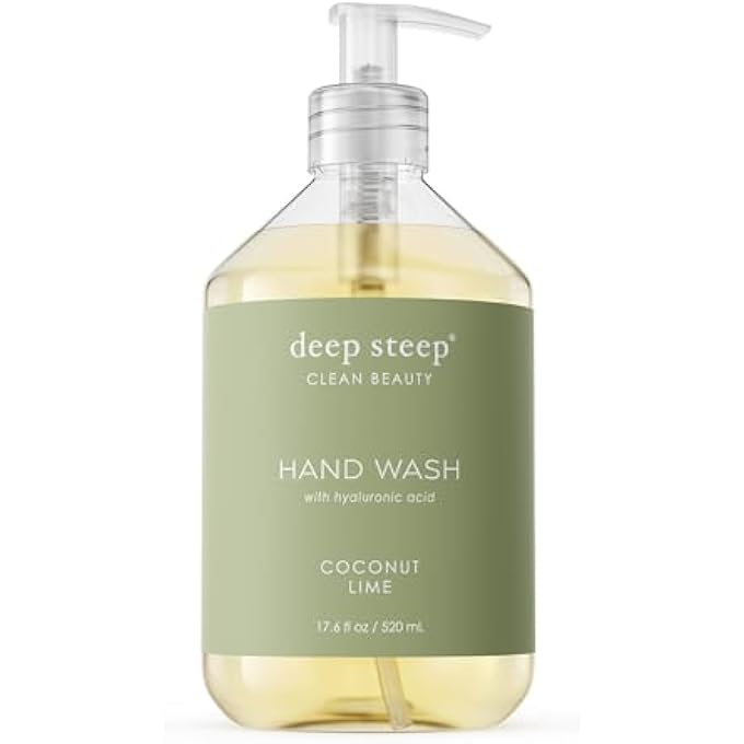 Deep Steep LIQUID HAND WASH, 17.6 OUNCES (COCONUT LIME) - Image 1